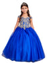 Girls Multi Color Off Shoulder Metallic Lace Tulle Pageant Dress 2-16 - SophiasStyle.com